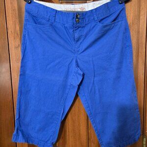Women's Docker Bermuda Shorts, Periwinkle Blue, Size 8